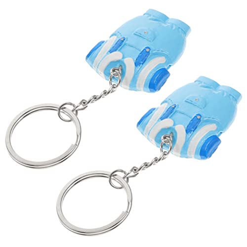 KOMBIUDA 2st Schlüsselanhänger Schlüsselhalter Für Babykleidung Kleidungsetiketten Hochzeitsdusche Mädchen- - Junge Gastgeschenke Babyparty Souvenir Blue Metall Ring von KOMBIUDA