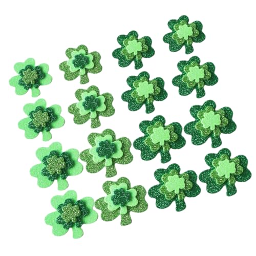 KOMBIUDA 3 Klee-Aufkleber säckchen päckchen Dekorieren Sie Ihre mit Shamrock-Stickern packetbandrollen o'bag dekorative Kleeblattaufkleber Dekorativer Aufkleber mit Kleeblatt Eva von KOMBIUDA