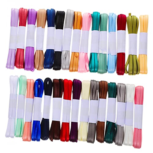 KOMBIUDA 30St handgefertigtes Gurtband Paketband Nähband Pastellband Haarband gefertigtes Band ribbon schienbeinschoner tape pailettenband gestaltetes Geschenkband DIY-Zubehör Polyester von KOMBIUDA