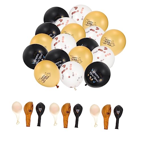 KOMBIUDA 30st Latexballons Zum Neujahrstag Luftballons Partyzubehör Dekorationszubehör Für Festivalszenen Festivalballons Dekorativer Latexballon Zarter Festballon Partyballons Emulsion von KOMBIUDA