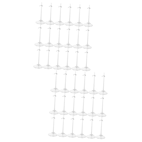 KOMBIUDA 36 STK Puppenständer Puppen Für Mädchen Actionfigurenständer Schaufensterpuppen Kleiderständer Für Puppen Stützständer Für Puppen Puppenzubehör Spielzeug Puppen Transparent Plastik von KOMBIUDA