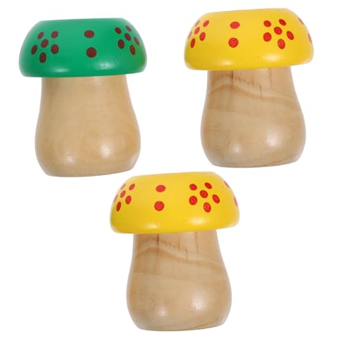 KOMBIUDA 3St Pilz-Kaleidoskop Spielzeug 3D-Spiegellinsen-Kaleidoskop Mini-Kaleidoskop kindergeburtstags mitgebsel zabawki stymulujące rozwój Kinder Kaleidoskop Kaleidoskope aus Holz hölzern von KOMBIUDA