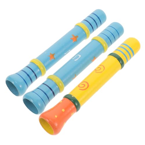 KOMBIUDA 3St pfeifen kinderinstrumente musikinstrumente Kreatives Lernspielzeug mundharmonikas toys for -Lernspielzeug instrumentenspielzeug hölzern von KOMBIUDA