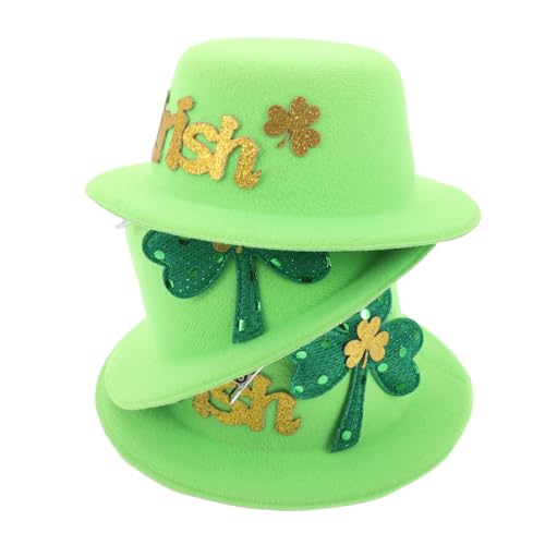 KOMBIUDA 3st Grüner Partyhut Haarschmuck Für Mädchen Hüte Für Damen Modisch Elegant Hut Haarspange Huthaarspangen Für Damen Urlaubshaarspangen Für Frauen Minihut Für Damen Stoff Light Green von KOMBIUDA