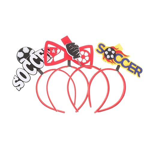 KOMBIUDA 4 Stück Fußball-Fan-Stirnband Fußball-Kopfbedeckung Party-Haar- -Accessoire Stirnbänder fußball haarband fußball fanartikel Wettbewerbszubehör Fußball-Kopfschmuck gefühlt von KOMBIUDA