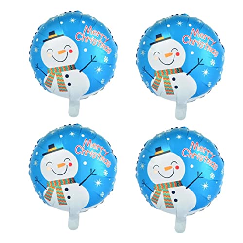 KOMBIUDA 4 Stück Party Folienballons Neujahrsballons Weihnachtsfeier Luftballons Weihnachtsballon Aus Aluminium Weihnachtsheliumballon Partyballons Weihnachtsballons von KOMBIUDA