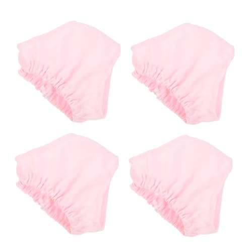 KOMBIUDA 4 Stück Puppenhöschen Miniatur Puppe und ich passende Outfits Puppenhaus-Küche Pyjama Puppenzubehör puppenkleidung Puppen Kleidung Puppe kostüm Spielzeughöschen Stoff Rosa von KOMBIUDA