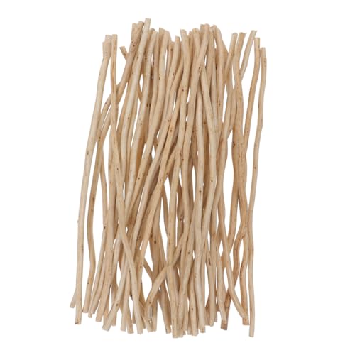 KOMBIUDA 25cm Holz Diffusor Stangen 50 stücke Ätherisches Öl Sticks Beige Farbe für Natürlichen Duft von KOMBIUDA