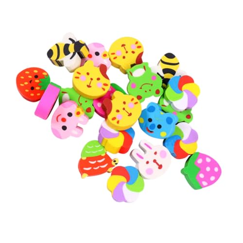 KOMBIUDA 50 Stück Radiergummi erasers for Eraser für Mini- trocken löschen süßes stationäres Whiteboard-Radierer Studentengummis Cartoon-Gummis für Plastik von KOMBIUDA