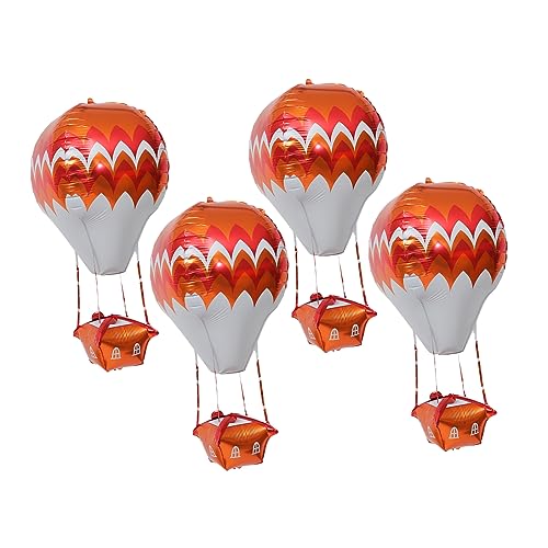 KOMBIUDA 5St 4D Aluminiumfolienballon Heißluftballon Folienballons Ballon steht Helium hochzeitsdeko hochzeitdeko Aluminiumfolienballons für Partys Geburtstagsballon aus Alufolie von KOMBIUDA