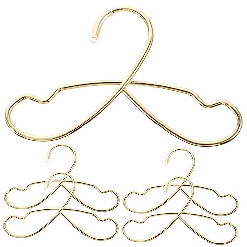 KOMBIUDA 5St Puppenaufhänger Kleiderständer Mini-Kleiderbügel für Puppen Drahtbügel für puppenkleidung Puppen Kleidung hängende Kleiderbügel kleine Kleiderbügel Ornamente Eisen Golden von KOMBIUDA