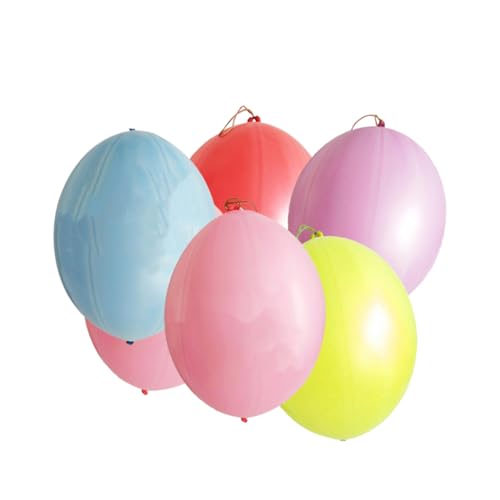 KOMBIUDA 5g Neon Punch Ballons Mit Gummiband Griff Bunte Elastische Ballons Für Kindergeburtstag Party Deko Und Spielspaß Mischung Aus Zufälligen Farben von KOMBIUDA