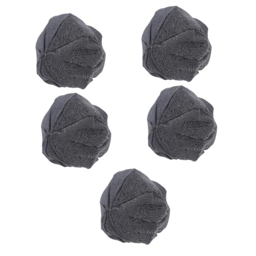 KOMBIUDA 5st Puppenhut Mini-Hut Miniaturhüte Basteln Mini-hüte Minihüte Zum Basteln Hut Für Puppen Hutpuppendekore Puppenmütze Dekorative Miniaturhüte Mini-puppenhüte Polyester Dark Grey von KOMBIUDA