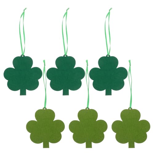 KOMBIUDA 6 STK Klee Dekoration Kleeblattgrünes Konfetti grüne Pflanzengirlande Deko zum St. Patrick's Day Glücksbringer Dekoration Kleeblatt zum St. Patrick's Day Tag irisch für gefühlt von KOMBIUDA