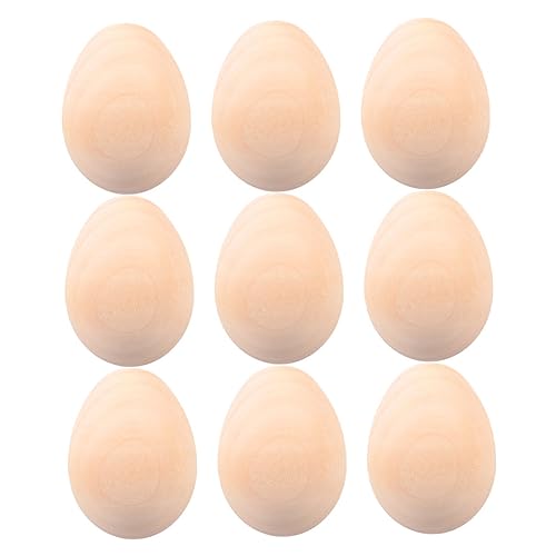 KOMBIUDA 6er Set Unbemalte DIY Eier Zum Bemalen Kreatives Bastelspielzeug Für Ostern Dekoration Farbige Zeichnung Und Malen Von Eiern von KOMBIUDA