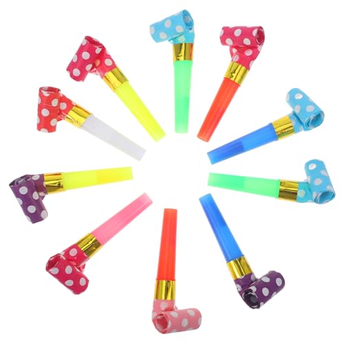 KOMBIUDA Feier Jubeln Hörner 6 5 Cm Runde Papier Blowouts Krachmacher Spielzeug Für Party Supplies von KOMBIUDA