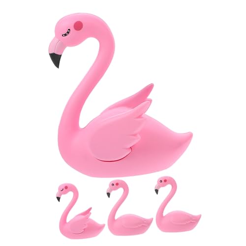 KOMBIUDA 8 Stk Flamingo-schmuck Flamingo-autodekoration Flamingo-miniatur Flamingo-figur Weihnachtsfigur Dekoration Flamingo-kuchenverzierungen Kuchen Topper Flamingo-partydekorationen von KOMBIUDA