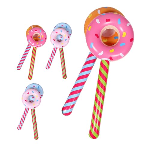 KOMBIUDA 8st Donut-partydekorationen Donut- Aufblasbare Zuckerstangen Aufblasbarer Donut-lutscher Donut-party-dekorationen Süßigkeiten- Partei Aufblasbar Party-schlauchboote Pvc von KOMBIUDA