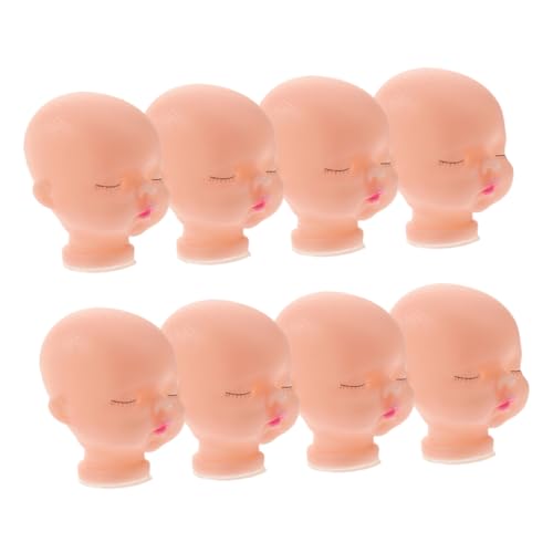 KOMBIUDA 8st Schlafende Babypuppe Schlüsselbundteile Puppen-Make-up-übungen Puppenzubehör Schlüsselbund Teile Selber Machen Schlüsselanhänger Selber Machen DIY-puppenreparatur Vinyl von KOMBIUDA