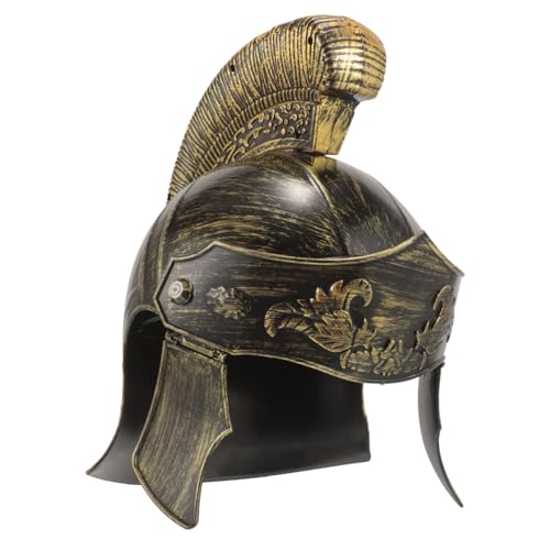 KOMBIUDA Antiker römischer Helm Kostüm mit römischem Helm Kostüme für Rollenspiele Requisiten halloween costume halloween kleidung Soldat-Hut-Requisite Soldatenhelm für Erwachsene Plastik von KOMBIUDA