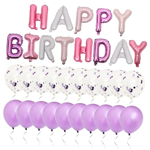 KOMBIUDA Bezauberndes Geburtstagsparty Dekorationsset Mit Goldenen Happy Birthday Luftballons Leuchtenden Ballons Mit Stab Und Tierischen Motiven Perfekt Für Geburtstagsfeiern Und von KOMBIUDA