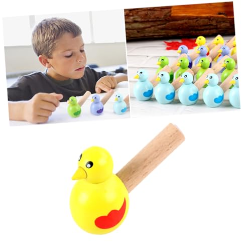 KOMBIUDA Bunte Vogelpfeife Aus Holz Kreative Pfeife Für Kinder Zufällige Farbe Langlebiges Holzspielzeug Perfekt Für Jungen Und ädchen Spaßiges Musikinstrument von KOMBIUDA