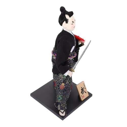 KOMBIUDA Niedliche -Puppenstatue traditionelle japanische Puppe für Zuhause Büro Wohnzimmer Stabiler Flacher Boden von KOMBIUDA