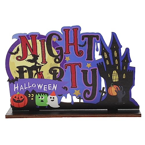 KOMBIUDA Halloween Ornamente Schild Tischdekoration Für Halloween Dekoration Für Zuhause Halloween Dekoration Für Tische Halloween Tischdekoration Halloween Party Tischdekoration von KOMBIUDA