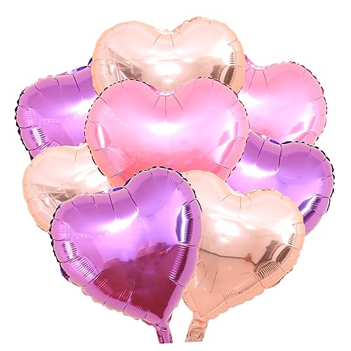 KOMBIUDA Herz Ballons Party Dekoration Für Hochzeiten Und Geburtstagsfeiern 4 Rosé 3 3 Pink Perfekt Für Romantische Anlässe Und Feiern von KOMBIUDA