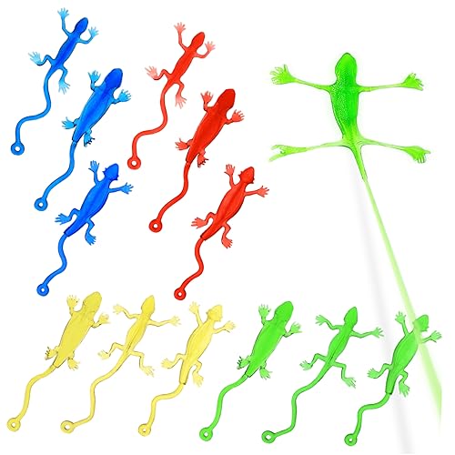 KOMBIUDA Klebrige Gummitoys Gecko Form Elastisches Für Sensory Plaything Lustige Spielzeuge Für Partys Und Geburtstagsgeschenke von KOMBIUDA