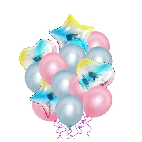 KOMBIUDA Luftballons Mit Farbverlauf Für Geburtstagsfeiern Alphabet Luftballons Aus Bunte Partydekorationen Und Zubehör Für Unvergessliche Feierlichkeiten von KOMBIUDA