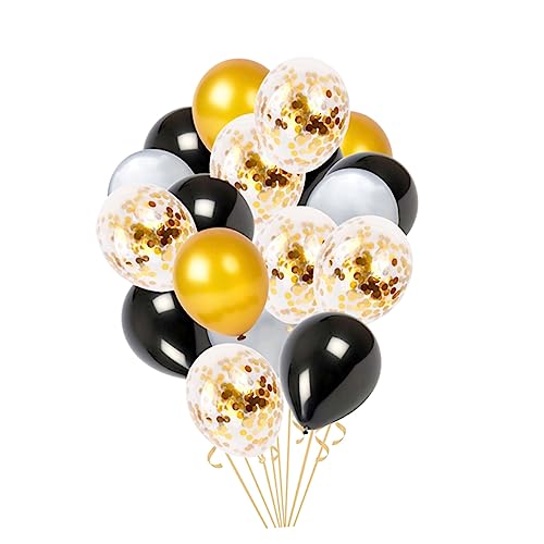 KOMBIUDA 18 Stücke Geburtstag Luftballons Dekorationen Pailletten Konfetti Luftballons Kit Für Hochzeit Party Ornamente von KOMBIUDA