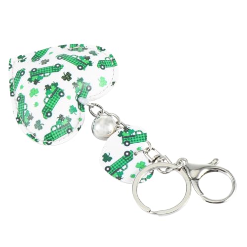 KOMBIUDA Schlüsselanhänger St. Pattys-Tag Karabiner Schlüsselhalter st patricks day party favors schlüsselbund abc wickeltasche ziernieten Hängende Anhänger hängendes Zubehör Leder von KOMBIUDA