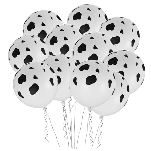 KOMBIUDA Schwarze Und Weiße Latexballons Mit Druck Für Geburtstagsfeiern Und Festivals Perfekte Deko Für Hochzeiten Und Partys Langlebig Und Vielseitig Einsetzbar von KOMBIUDA