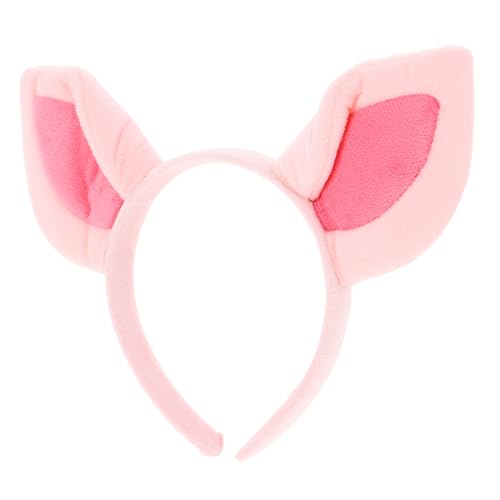 KOMBIUDA Super Schweineohr Stirnband Für Halloween Rosa Welpen Ohr Kopfbedeckung Tier Cosplay Kostüm Haarreifen Für Bühnen Performance Und Kostümpartys Ideal Für Karneval Und Fasching von KOMBIUDA