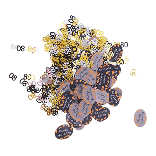 KOMBIUDA Tischkonfetti komfetti hochzeitsdeko tischdeko esstisch party sachen partydeko einschulung hohzeitdeko Festival Dekoration glitzerndes Konfetti Geburtstag Konfetti Zahl Konfetti von KOMBIUDA