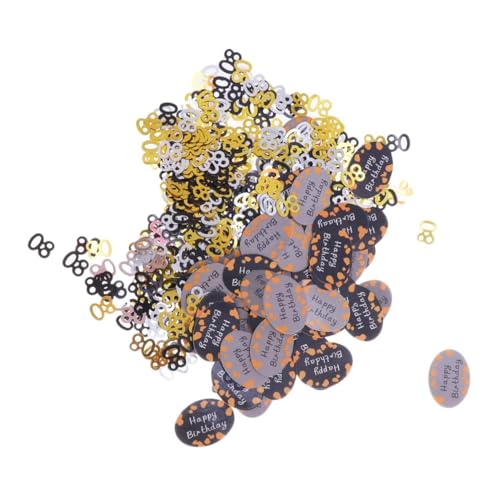 KOMBIUDA Tischkonfetti komfetti hochzeitsdeko tischdeko esstisch party sachen partydeko einschulung hohzeitdeko Festival Dekoration glitzerndes Konfetti Geburtstag Konfetti Zahl Konfetti von KOMBIUDA