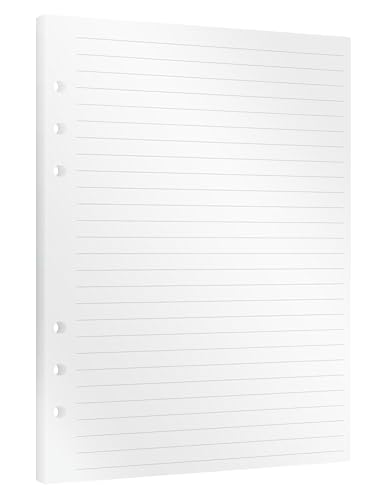 KOMPASS® 30 Linierte Ringbuch-Planer-A5-Einlagen | Notizbuch A5 Liniert | 6-Loch A5 Papier (14,5 cm x 21 cm) | Ringordner Kalendereinlagen nachfüllbar für Notizen, Brainstorming & To-Do-Listen von KOMPASS