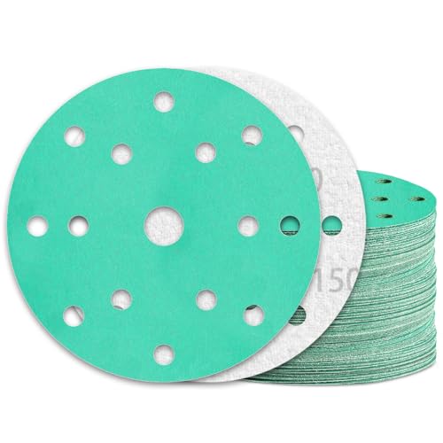 KONGMING 60 Stück Schleifpapier 150mm Klett Körnung 150 15 Loch für Exzenterschleifer KONGMING 60 Stück Schleifpapier 150mm Klett Körnung 150 15 Loch für Exzenterschleifer von KONGMING