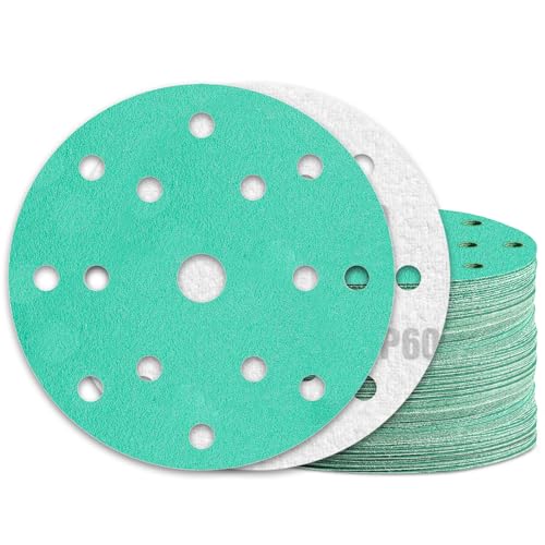 KONGMING 60 Stück Schleifpapier 150mm Klett Körnung 60 15 Loch für Exzenterschleifer KONGMING 60 Stück Schleifpapier 150mm Klett Körnung 60 15 Loch für Exzenterschleifer von KONGMING