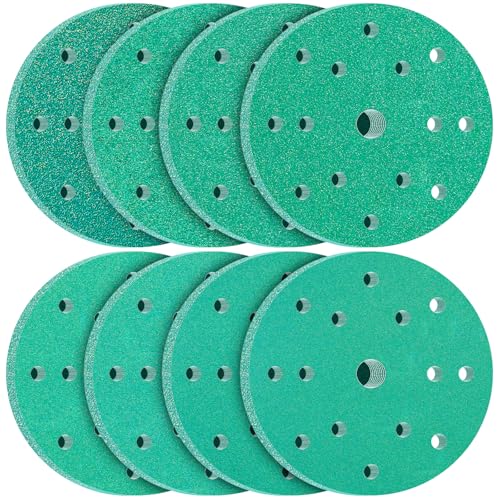 KONGMING 80 Stück Schleifpapier 150mm Klett Körnung 60 80 120 180 240 320 400 600 15 Loch für Exzenterschleifer KONGMING 80 Stück Schleifpapier 150mm Klett Körnung 60 80 120 180 240 320 400 600 15 Loch für Exzenterschleifer von KONGMING