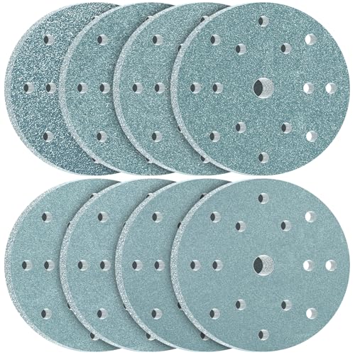 KONGMING 80 Stück Schleifpapier 150mm Klett Körnung 80 120 150 180 240 320 400 600 15 Loch für Exzenterschleifer KONGMING 80 Stück Schleifpapier 150mm Klett Körnung 80 120 150 180 240 320 400 600 15 Loch für Exzenterschleifer von KONGMING