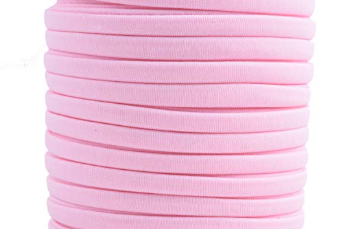 KONMAY 5.0mm 18.2 Meters Elastic-Kordel, Elastisch Band Zum Nähen und Handwerk, Gummikordel, Hutgummi, Pink von KONMAY