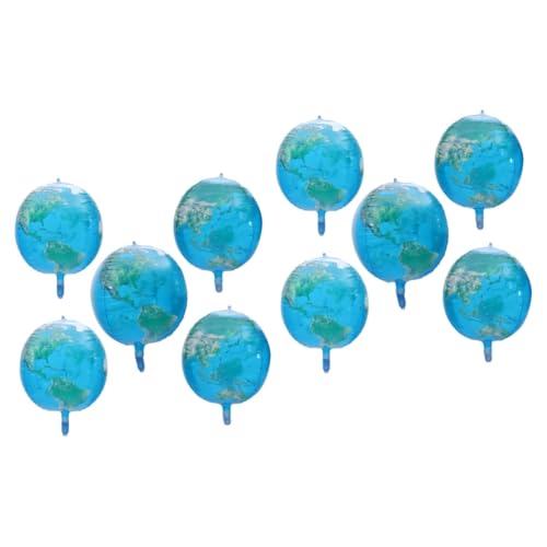 10 Stk -Ballon punderworld swelter balongas luftballone wasserballons Ballonbogenständer irisierend Helium Ballongewichte Partyballons Planetendekorationen PA-Nylon Sky-blue KONTONTY von KONTONTY