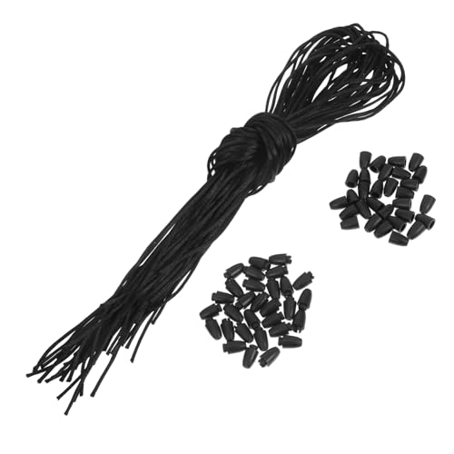 30 Sets Abnehmbare Halsketten Lanyards Schwarze Lanyards Perlenarmband Lanyards Armbandverschlüsse Und Verschlüsse Lanyard DIY Perlenschnur Clips Fassverschlüsse Für Die KONTONTY von KONTONTY