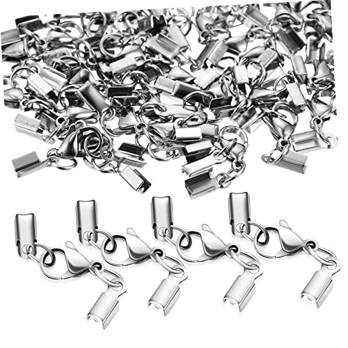 40 Stk Karabinerhaken Aus Edelstahl Silbernes Bettelarmband Karabinerverschluss Silberne Accessoires Diy Schmuck Karabinerverschlüsse Hummerclips Halskettentrenner Rostfreier Stahl KONTONTY von KONTONTY