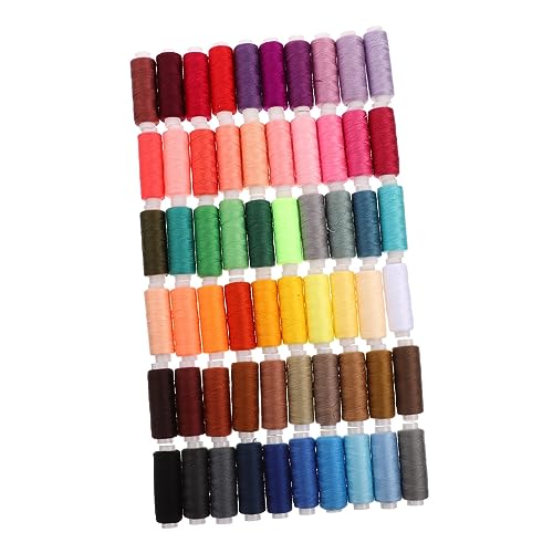 60 Rollen 60 Farben Nähgarn tragbarer Unterfaden Nähgarn Sortiment Quiltfaden Handnähgarn craft handwerkskunst nähmaschine Fadenset zum Nähen Nähzubehör Polyester Colorful KONTONTY von KONTONTY