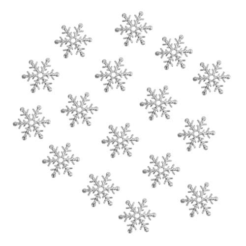 600 Pcs 1 Set Weihnachten Schneeflocke Konfetti Dekoration Silber Tisch Weihnachtsfest KONTONTY von KONTONTY