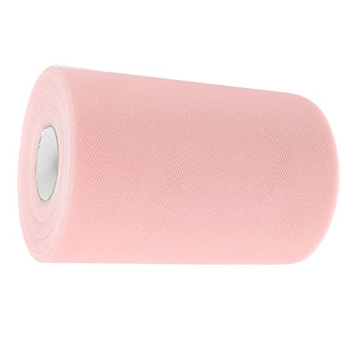 KONTONTY 1 Rolle Mesh-Rolle seidenband Ribbon Dekoration Party Ornamente slico Tutu Grün Perlen verdrahtet Herstellung Satinband Hochzeitsgeschenk Tüll Netzband für zu Hause Polyester Rosa von KONTONTY