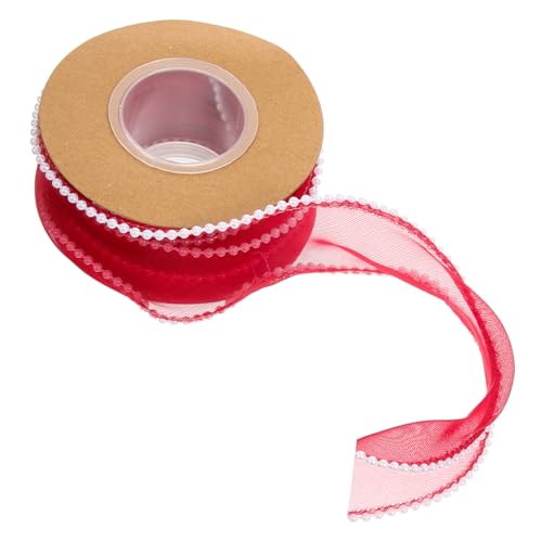 KONTONTY 1 Rolle Netzband seidenband ribbon passenge bastelzeug Autoband für die Hochzeit dickes Band hochzeitsgeschenk Paketband Multifunktions-Geschenkband Polyester von KONTONTY